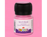 Краска акриловая матовая "Dekola" ЗХК 20мл РОЗОВАЯ
