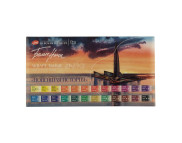 *Набор акварельных красок в кюветах "Новейшая история" Белые ночи ЗХК 24цв пласт. упак.