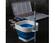 Стакан для воды складной Белые ночи ЗХК d98мм  h80мм СИНИЙ